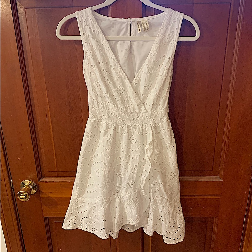White eyelet dress